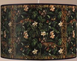 Vintage Floral Lampshade, Leopard Print, Retro Style - thumbnail 1