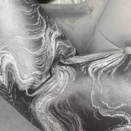 Alexis Cushion Pillow Cover Grey Silver/Shimmer For Sofa Bed Designer Fabric High Quality Handmade in UK Rectangle Double Sided - thumbnail 4