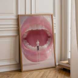 Dental Wall Art Print - Surreal Dentist Illustration Modern Clinic D??cor Creative Medical - thumbnail 1