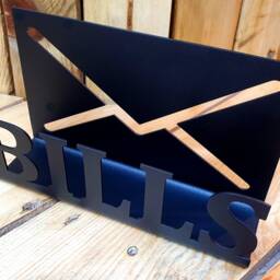 Bills Post Rack Metal Letter Rack, Bill Organisation & Storage, Personalised Letter Rack - thumbnail 2