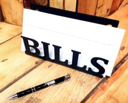 Bills Post Rack Metal Letter Rack, Bill Organisation & Storage, Personalised Letter Rack - thumbnail 1