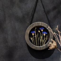 Pressed Flower Frame - Round Framed Wall Decor 8 - thumbnail 2