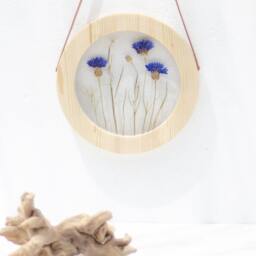 Pressed Flower Frame - Round Framed Wall Decor 8 - thumbnail 4