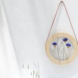 Pressed Flower Frame - Round Framed Wall Decor 8 - thumbnail 3