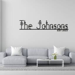 Custom Metal Name Sign, Personalized Wall Art For Home, Business & Gifting - thumbnail 3