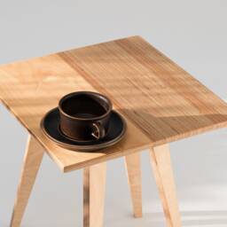 Mid-Century Modern Side & Coffee Table - Compact Bedside, Tv & Plant Stand For Small Spaces - thumbnail 2