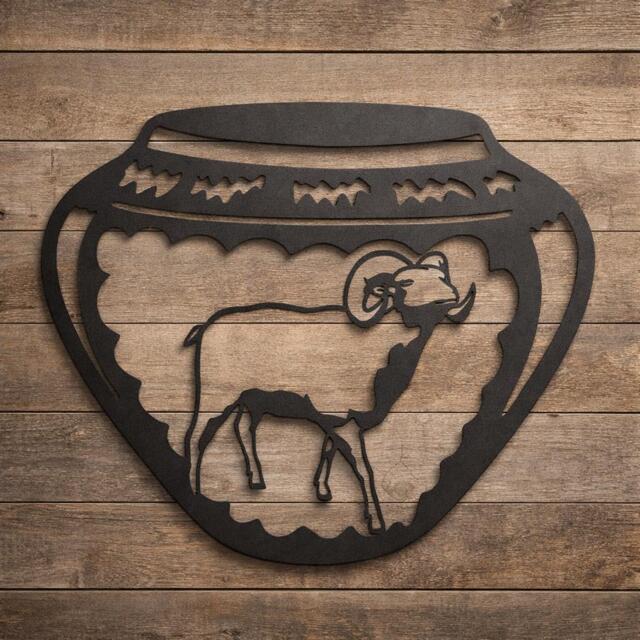 Ram Indian Pottery Wall Art - image 1