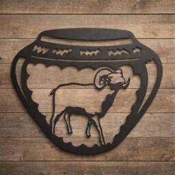 Ram Indian Pottery Wall Art