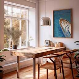 Yacht Ocean View Poster - Modern Coastal Wall Art Print Abstract Boat Painting Style Nautical Sea Decor Beach House - thumbnail 3