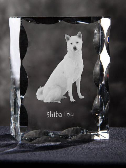 Shiba Inu, Cubic Crystal With Dog, Souvenir, Decoration, Limited Edition, Collection - image 1