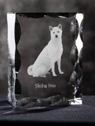 Shiba Inu, Cubic Crystal With Dog, Souvenir, Decoration, Limited Edition, Collection - thumbnail 1