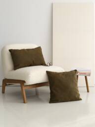 Linen Light Green Throw Pillow Cover, Boho Olive Lumbar Case, Soft Sofa Cushion Cozy Decoration, 20x20, 22x22