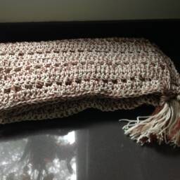 Lapghan, Throw, Small Blanket With Tassels - By Mywaycrochet - thumbnail 3