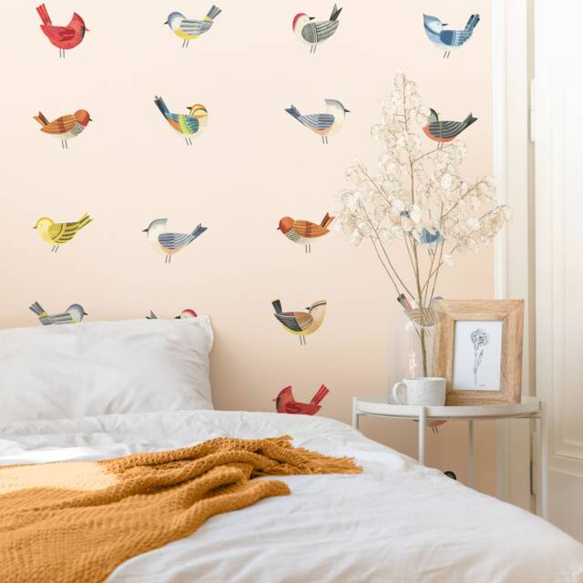 Bird Kit - Fabric Wall Decal Feather Mej - image 1