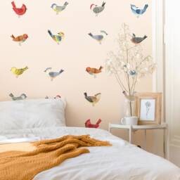 Bird Kit - Fabric Wall Decal Feather Mej - thumbnail 1