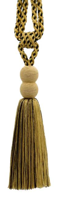 "Double Ball Head Tassel Tiebacks, 9 1/2"" - 24cm, 30" - image 1