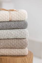 Alpaca Baby Blanket 100% Girl Gift Knitted Eco Friendly Shower Organic Wool Alpaca Throw Oeko Tex Standart Gots