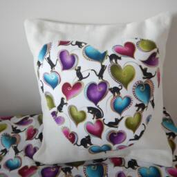 Cushion Black Cat - thumbnail 2