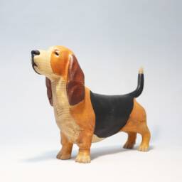 Wooden Basset Hound Sculpture - 1 - thumbnail 3