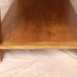 Reclaimed Heart Pine Coffee Table With Drawer & Shelf - thumbnail 4