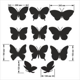 Butterfly Decal - Decor Stickers Wall Art Nursery Kids - thumbnail 4