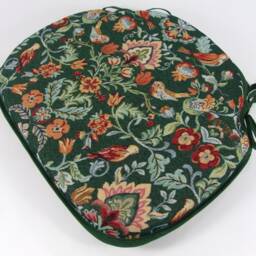 William Green Tapestry - William Morris Design Large Spindle Back Tie-On Seat Pads Dining/Patio/Garden/Kitchen - thumbnail 3