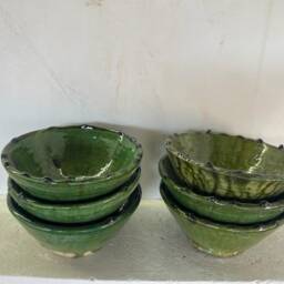 Promotion Set Of 6 Moroccan Bowls Tamegroute Green - thumbnail 3