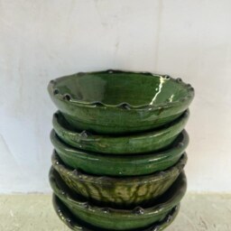 Promotion Set Of 6 Moroccan Bowls Tamegroute Green - thumbnail 2