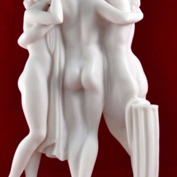 The Three Graces Statue Cast Marble Greek Goddess Sculpture - 10 Inch - thumbnail 4