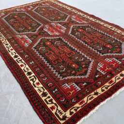 3x4 Afghan Antique Rug - Handmade Wool Tribal Carpet Turkmen Collector Piece For Living Room & Office Boho Gift - thumbnail 3