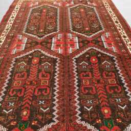 3x4 Afghan Antique Rug - Handmade Wool Tribal Carpet Turkmen Collector Piece For Living Room & Office Boho Gift - thumbnail 4