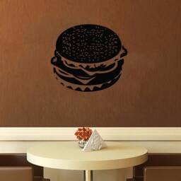 Burger Wall Decal Removable Vinyl Sticker For Home Decor T1187 - thumbnail 1