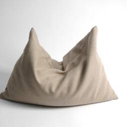 standart Size Grey Linen Buckwheat Pillow Neck 16'x24'/40x60cm Zero Waste Ortopedic Buckwheat Pillows - thumbnail 4