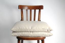 standart Size Grey Linen Buckwheat Pillow Neck 16'x24'/40x60cm Zero Waste Ortopedic Buckwheat Pillows