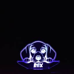 Personalised Dachshund Led Night Light Engraved Dog Lamp - thumbnail 4