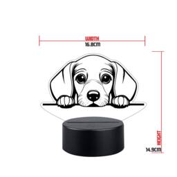 Personalised Dachshund Led Night Light Engraved Dog Lamp - thumbnail 2