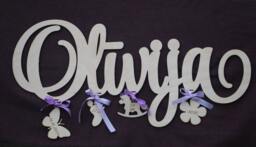 Large Wood Wall Sign/Script Sign For Baby /Laser Cut Wood Nursery Sign/Wood Decor/Custom Laser Signs/Custom Wooden Sign - thumbnail 1
