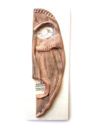 Creepy Ceramic Face Mask Assemblage Horror Wall Sculpture By 99Heads