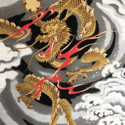 Japanese Dragon Noren Curtains, Order Made Curtain, Doorway Noren, Window Japan Wall Fabric Panel, 2 Panel Curtain Tissu, Tapestery - thumbnail 4
