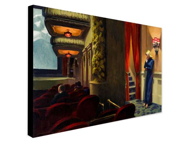 New York Movie - Wall Art By Edward Hopper Wrapped Framed Canvas Rolled Photo/Poster Print - image 1