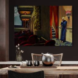 New York Movie - Wall Art By Edward Hopper Wrapped Framed Canvas Rolled Photo/Poster Print - thumbnail 2