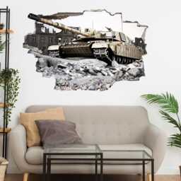 Tank Wall Decal Sticker Mural Poster Print Art Home Decor Army Battle De5 - thumbnail 2