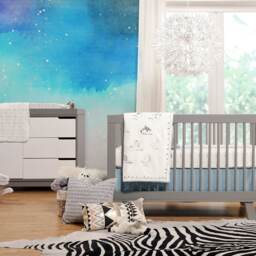 Abstract Colorful Space Wall Covering, Removable Wallpaper, Peel & Stick, Decor, Repositionable, Self Adhesive, Mural #76 - thumbnail 2