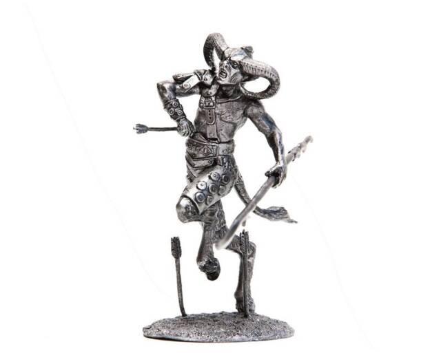 Tin 75mm Satyr. Ancient Greek Mythology. 124 Scale Figure - image 1