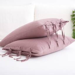 Linen Bedding Set, 2 Pieces Set With Ties, Duvet Covers, 1 Pillowcases - thumbnail 2