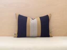 12x18 Wyeth Trail Oxford Wool Pillow Cover, Striped Accent - Made To Order - thumbnail 1