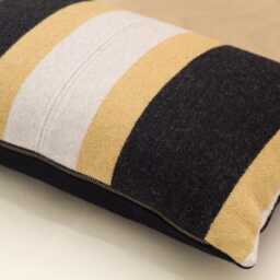 12x18 Wyeth Trail Oxford Wool Pillow Cover, Striped Accent - Made To Order - thumbnail 3