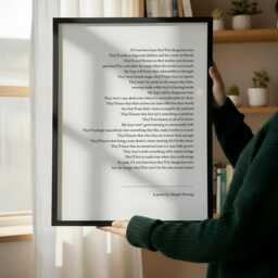 If I Ever Have Boys Poem Print - Dangerous Men Quote Modern Masculinity Wall Art Gift - thumbnail 3