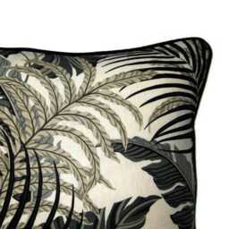 Sanderson Manila Linen Cushion Cover Tropical Leaf Pillow - thumbnail 3