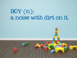 Kids Room Wall Decal - Boy - N A Noise With Dirt On It Vinyl Kid's Boy Quote Nursery - thumbnail 1